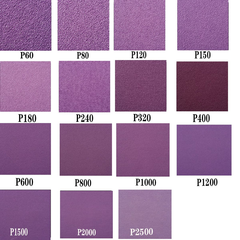 Sandpaper 1000 Grit, Wet Dry Sanding Sheets 9 x 11 Inch, Advanced White Fused Alumina Abrasive Sander Paper for Wood Furniture Finishing, Metal Sanding, Automotive Polishing, Purple,12-Sheets - NewNest Australia