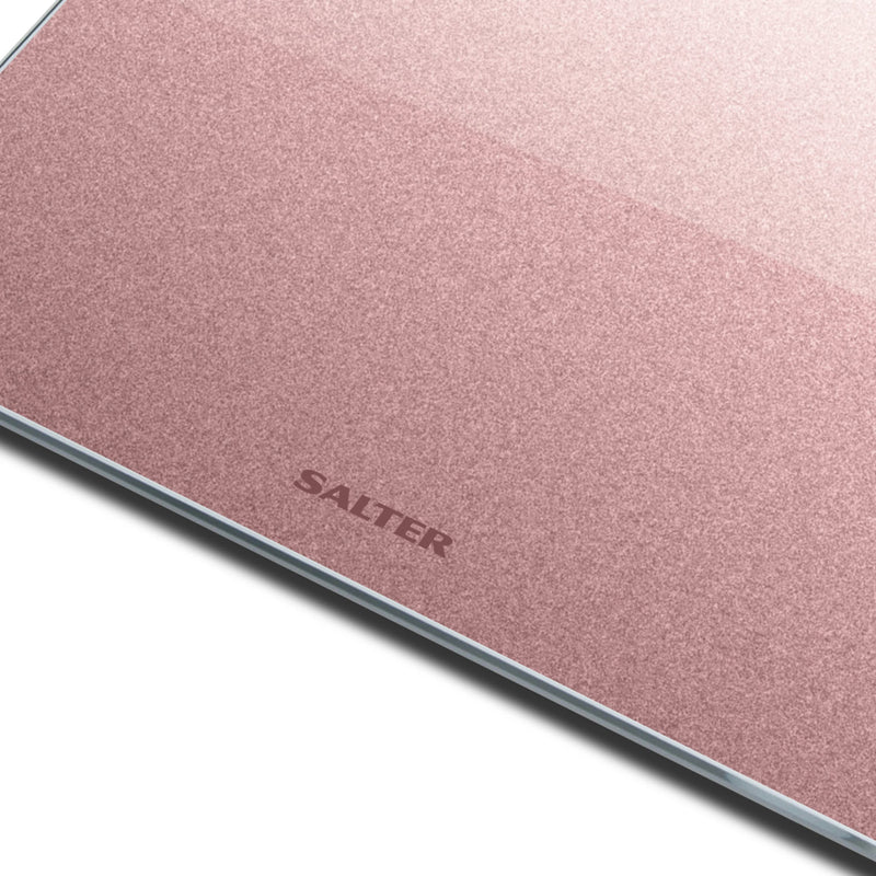 Salter 9037 Rggl3R Digital Bathroom Scales - Electronic Body Weight Scale, Tempered Glass Platform, Easy To Read, Instant Weight Measurement, 180 Kg Capacity, Rose Gold Glitter - NewNest Australia
