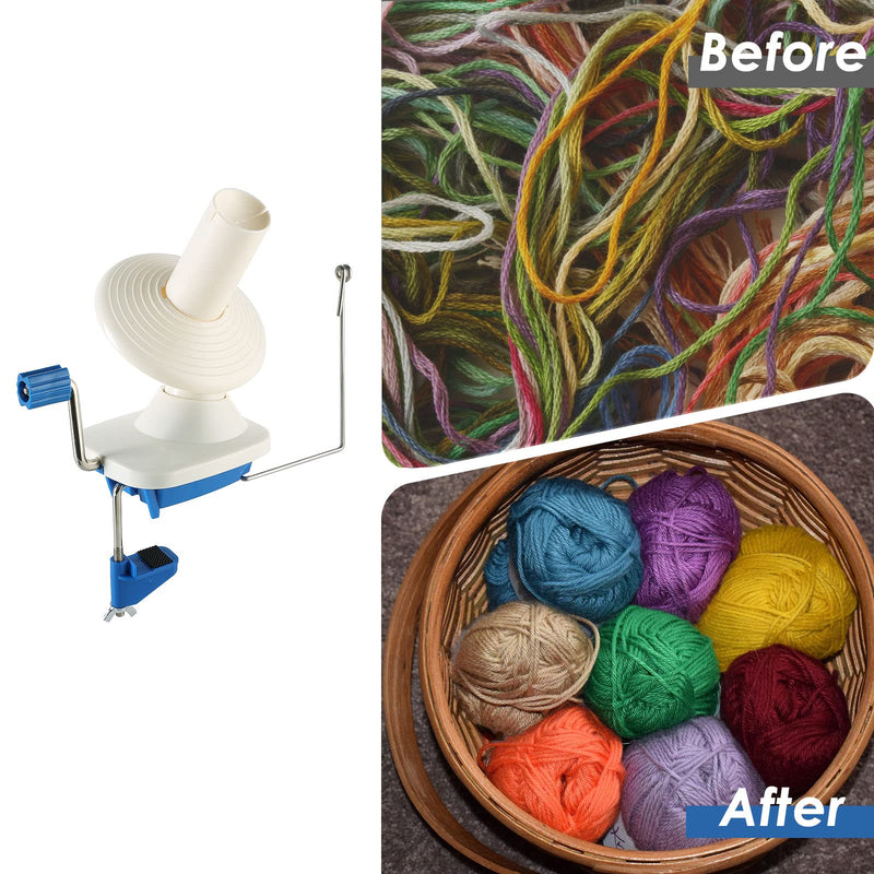 MAOPINER Needlecraft Yarn Ball Winder Hand-Operated | Manual Wool Winder Holder for Swift Yarn Fiber String Ball - NewNest Australia