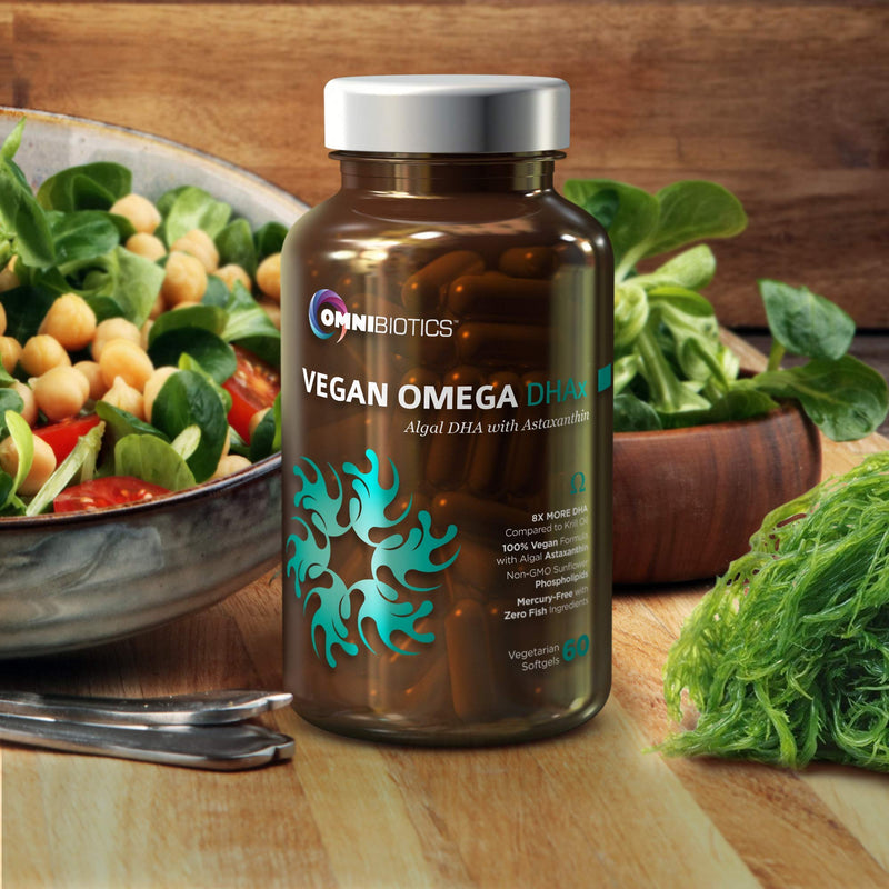 Vegan Omega DHA+EPA | MD-Certified Prenatal DHA with EPA | 8X More DHA Than Krill Oil! Fish-Free Omega Essential Fatty Acids - Algal Omega-3, Omega-6, DHA, EPA - NewNest Australia