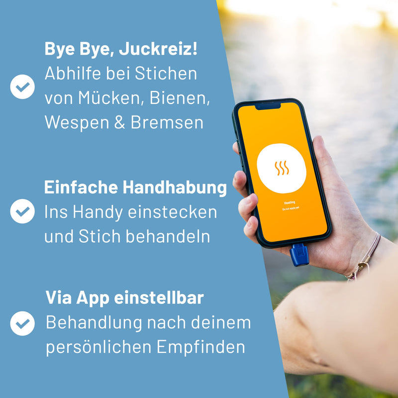 heat it - insect bite healer for your smartphone - chemical-free treatment of itching and pain with concentrated heat - for Android with USB-C (not suitable for iPhone 15) For Android USB-C (not iPhone 15) - NewNest Australia