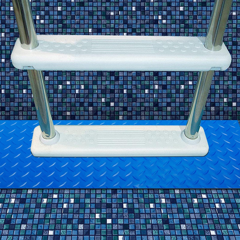 2.5mm Thickened Swimming Pool Ladder Mat Protective Swimming Pool Step Pad for Above Ground Swimming Pool Ladder Pad Vinyl Non-Slip Pool Liner,9 x 36 1 - NewNest Australia
