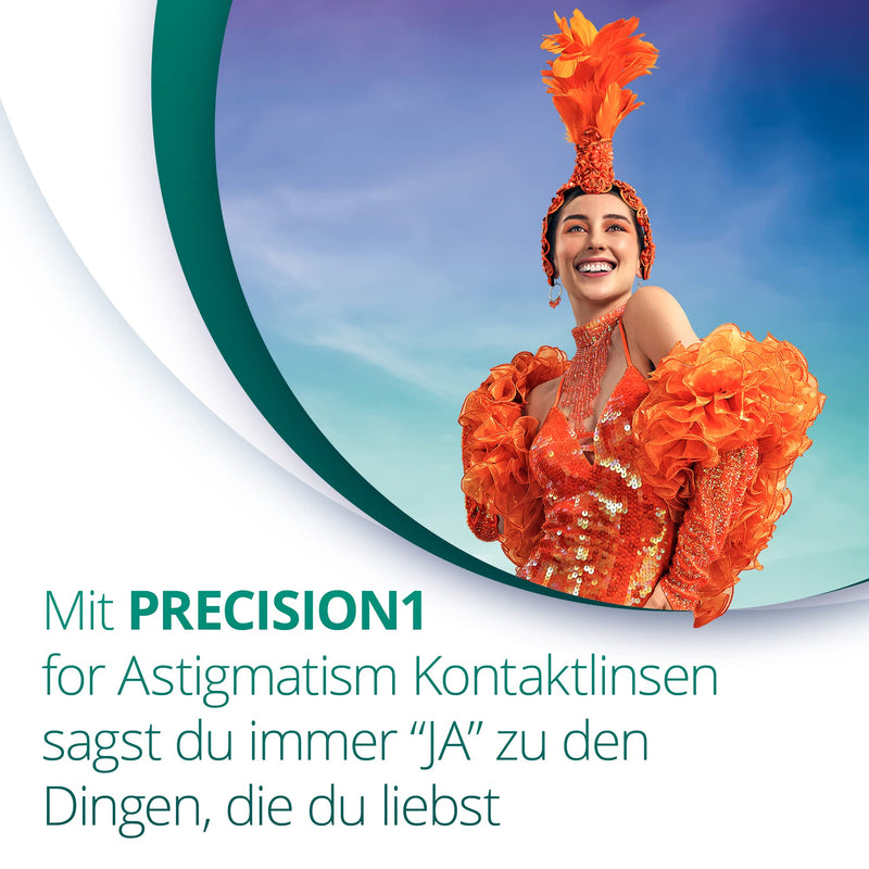 PRECISION1 Toric daily lenses soft, 30 pieces / BC 8.5 mm / DIA 14.5 mm / CYL 0.75 / AXIS 110 / -1.00 diopters, colorless -1.0 Unknown 8.5 millimeters 14.5 millimeters - NewNest Australia