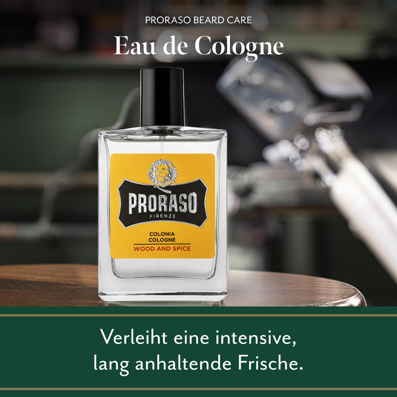 PRORASO Eau de Cologne, 100 ml, Wood & Spice - NewNest Australia