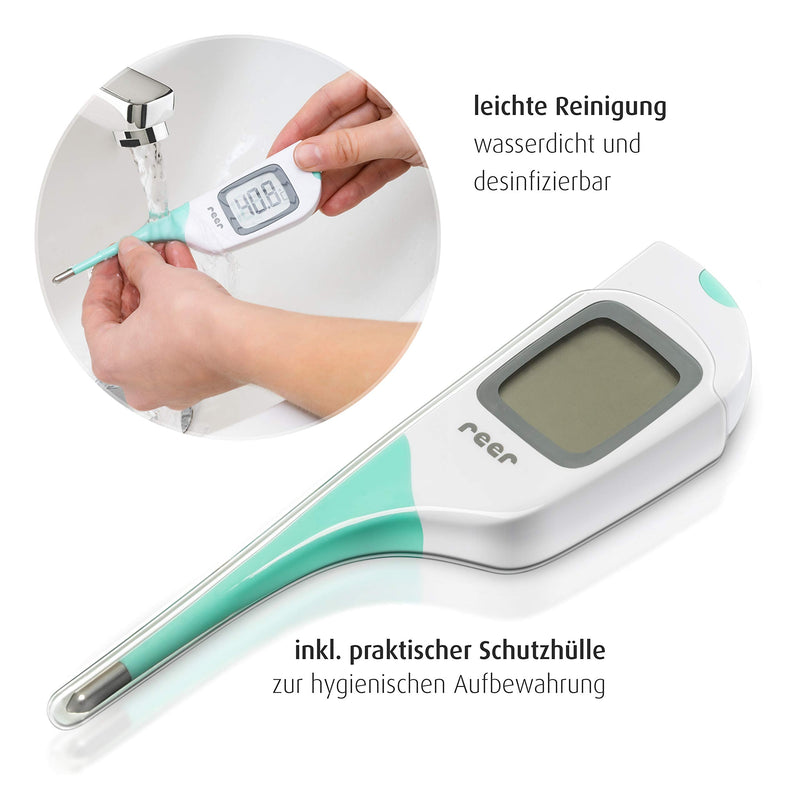 Reer ColourTemp Digital Fever Thermometer for Babies with Large Display and Colored Fever Warner - NewNest Australia