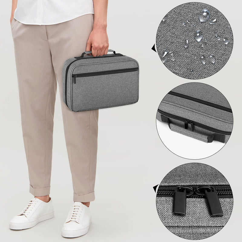 Damero Carrying Case for 2 Stethoscopes, Portable Stethoscope Case Compatible with 3M Littmann/ADC/Omron Stethoscope and Nurse Accessories, Grey - NewNest Australia