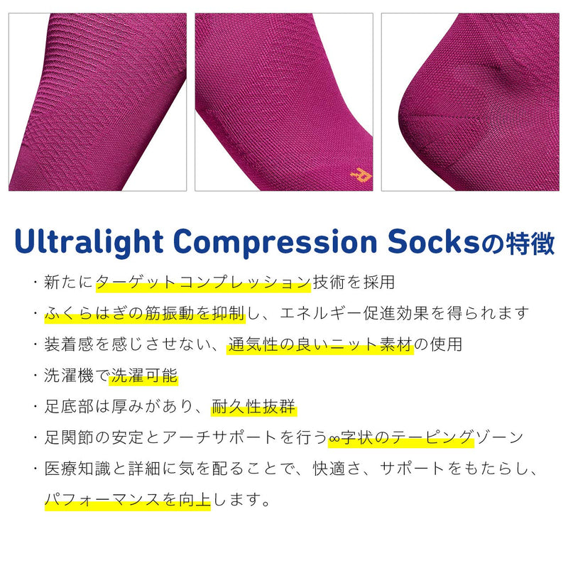 Bauerfeind running socks “Run Ultralight Compression Socks”, 1 pair of very thin compression stockings for men and women, sports socks for jogging and fitness, running socks navy blue S, 38-40 - NewNest Australia