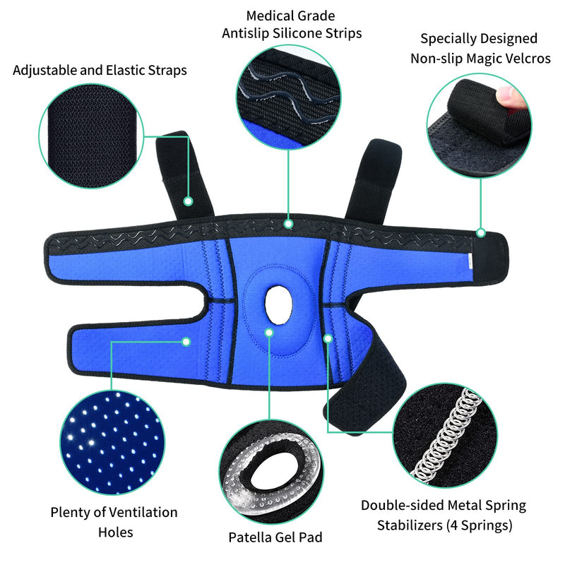 ABYON Knee Braces for Knee Pain with Side Stabilizers for Man Women.Effective Relieves Meniscus Tear,ACL, LCL, MCL,Arthritis.Non Slip Adjustable Knee Support for Joint Pain Relief,Injury Recovery 2X-Large/3X-Large (Pack of 1) Black - NewNest Australia