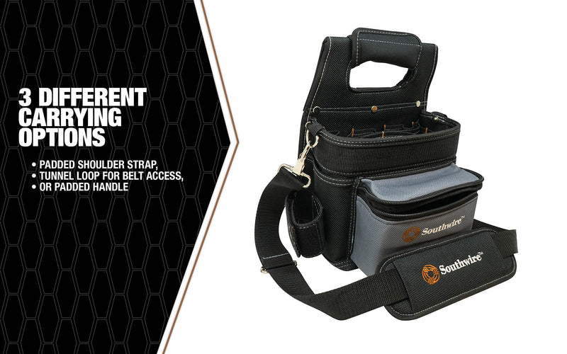 Southwire Tools & Equipment BAGESP Electrician's Shoulder Pouch Tool Carrier - NewNest Australia