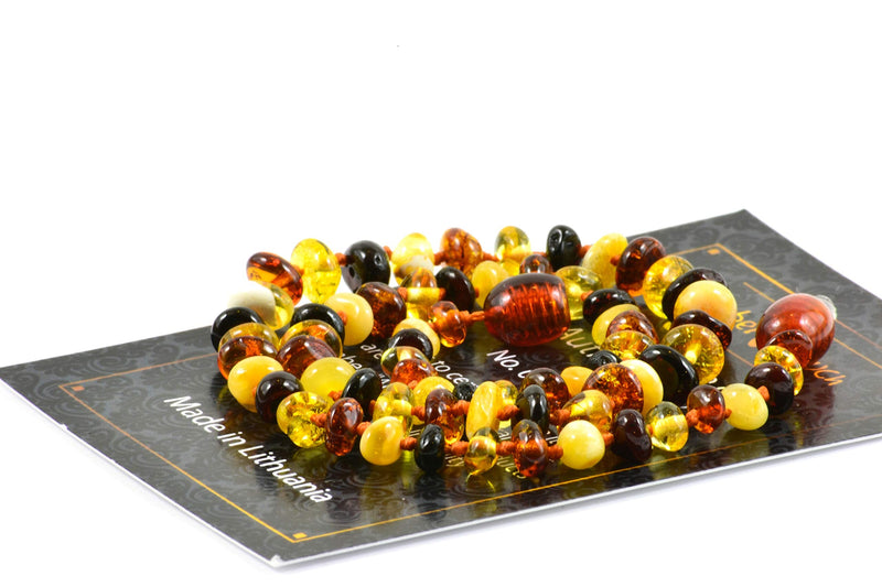 Amber Necklace (Unisex) - Certificated Natural Baltic Amber 13inch. - NewNest Australia