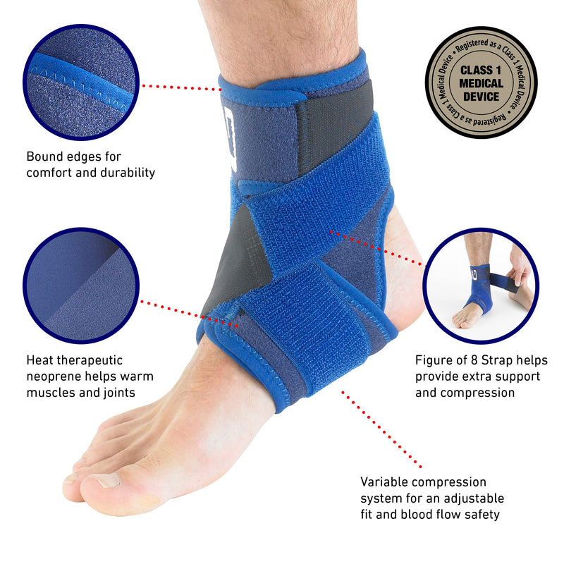 Neo-G Ankle Support Brace Figure 8 Ankle Strap Support – Neoprene Ankle Support for Ligament Damage, Arthritis, Ankle Brace for Sprained Ankle, Weak Ankles – Ankle Wrap Adjustable Compression - NewNest Australia