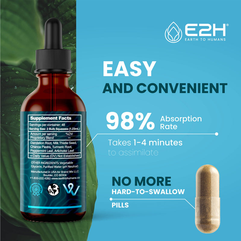 Liver Support Supplement with Milk Thistle - Liver Cleanse and Detox - Revitalize Your Liver Health - with Chanca Piedra and Artichoke Extract - Highly Absorbent Liquid Formula - 48 Servings 2 Fl Oz (Pack of 1) - NewNest Australia