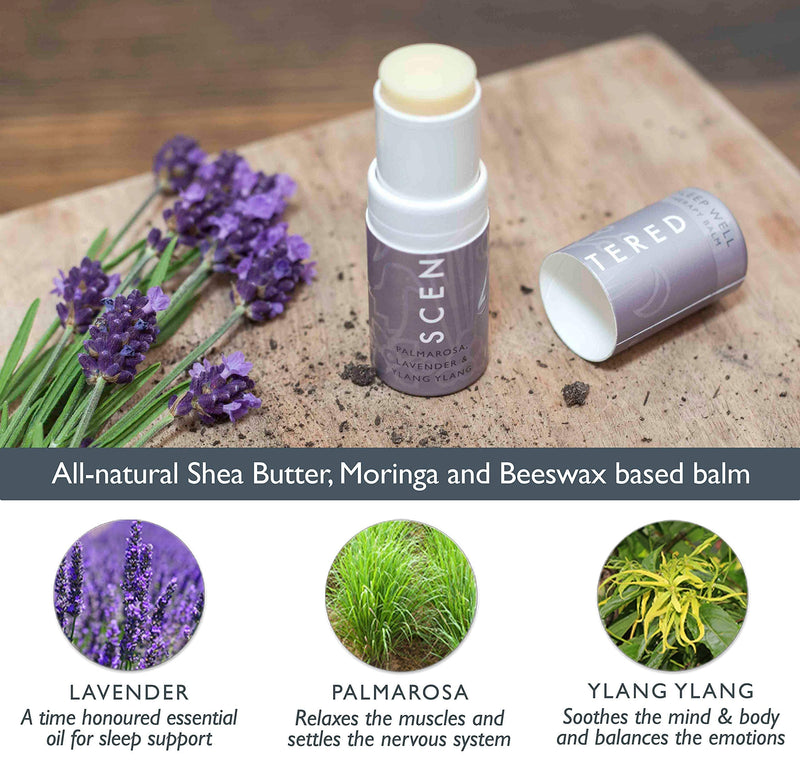 Scentered Sleep Well Aromatherapy Essential Oils Balm Stick - Sleep Aid for Restful Sleep - All-Natural Blend of Lavender, Chamomile, Ylang Ylang Essential Oil - Relaxation Gifts for Women - NewNest Australia