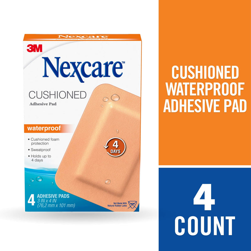 Nexcare Absolute Waterproof Adhesive Gauze Pad 4 One Size - NewNest Australia