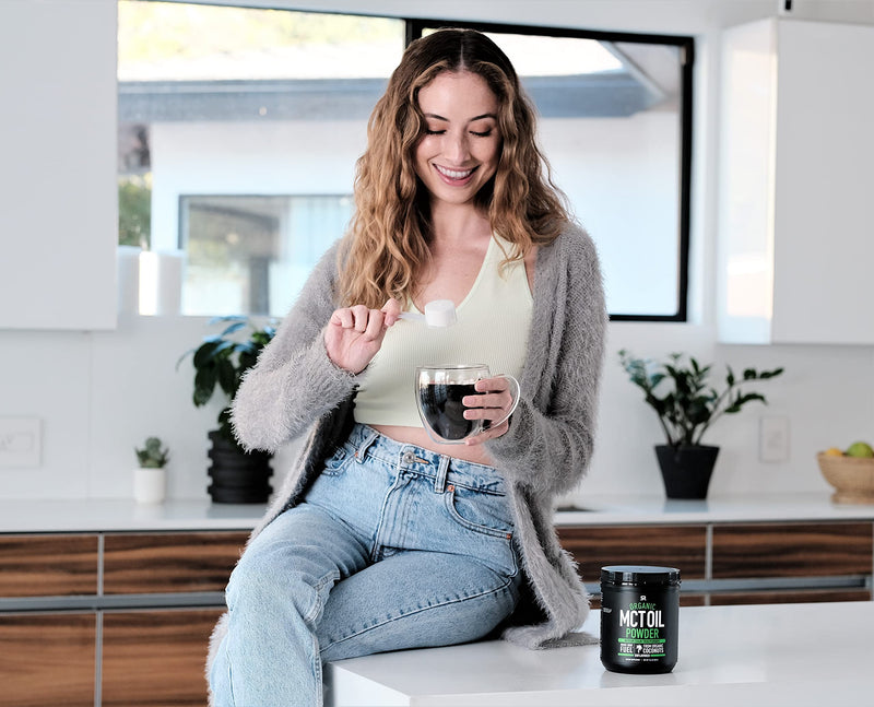 MCT Oil Powder Made from Organic Coconuts | Great Addition to Coffee, Shakes & More | USDA Organic, Non-GMO Verified, Keto & Vegan Certified (Unflavored) - NewNest Australia