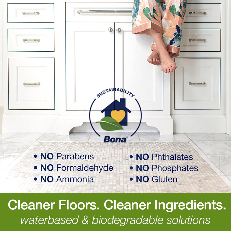 Bona Hard-Surface Floor Cleaner Spray, for Stone Tile Laminate and Vinyl LVT/LVP, Unscented, 22 Fl Oz Unscented  - NewNest Australia