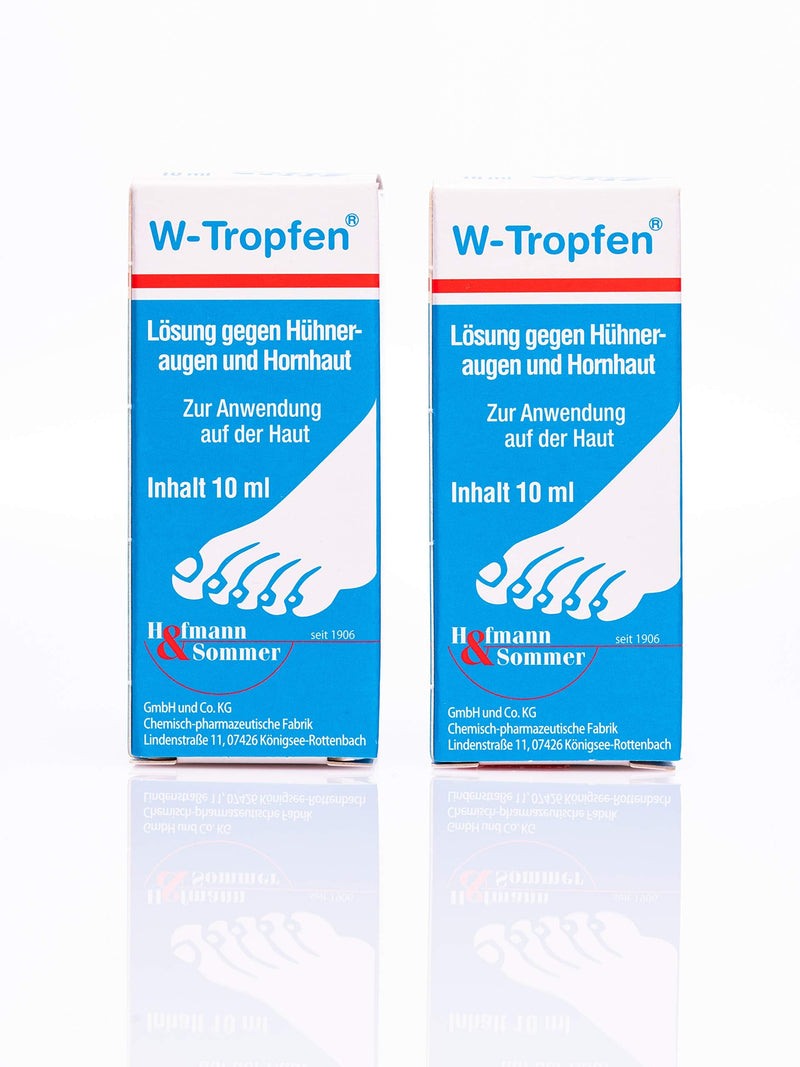 W-Drops double pack 20 ml (2 x 10 ml), solution against corns and calluses - NewNest Australia