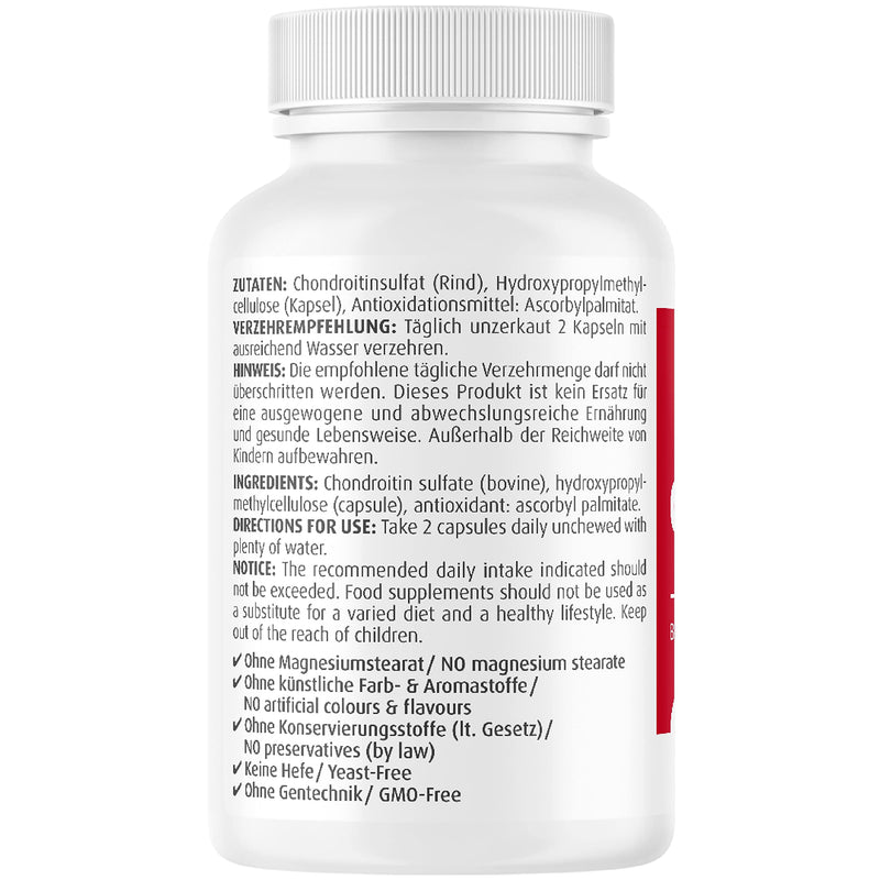 ZeinPharma Chondroitin capsules 500 mg (90 pieces) - dietary supplement without additives, organic, for your joints, laboratory tested - NewNest Australia