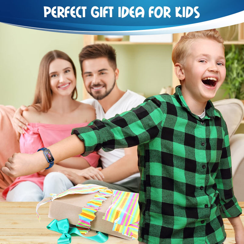 Inspiratek Kids Fitness Tracker for Age 5-16，2022 Upgraded Tracker Kids Watch，Waterproof Watch for Kids with Pedometer，Sleep Monitor & Calorie Counter，Fitness Watch for Kids Girls Boys Teen blue - NewNest Australia