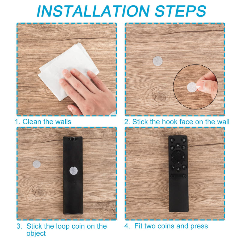 WXBOOM 2000pcs (1000 Pairs) Self Adhesive Dots 0.59" Sticky Hook Nylon Coins 15mm Loop Strips with Waterproof Glue Tapes for School Classroom Home - NewNest Australia