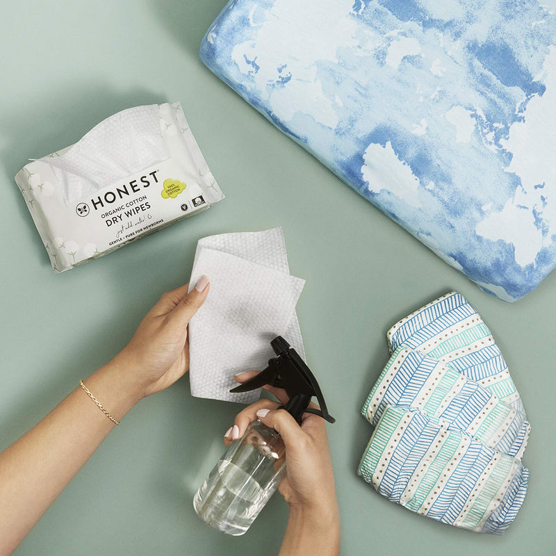 HONEST Organic Cotton Dry Wipes, 48 Count 48 Count (Pack of 1) - NewNest Australia