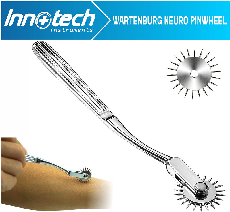 Nerve wheel needle wheel nerve wheel according to Wartenberg needle roller 1 wheel roller rustproof (1 wheel, silver) - NewNest Australia