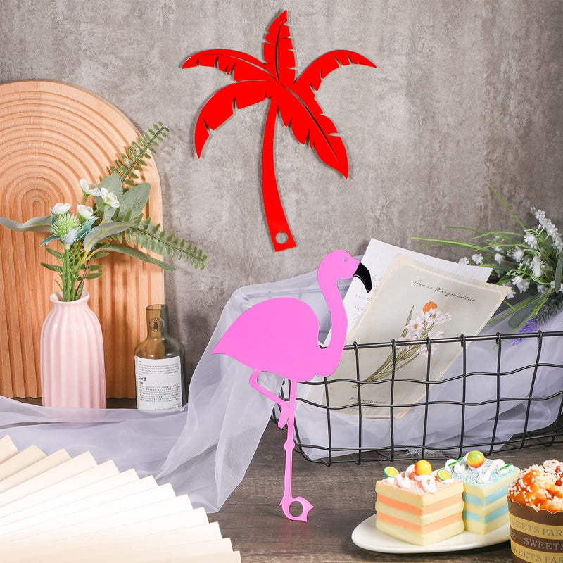 2 Pieces Mailbox Flags Flamingo Coconut Tree Mailbox Replacement Flags for Roadside Mailbox Flag Replacement Metal Mail Box Flag Decorations for Brick Mailbox Hardware, 2 Styles - NewNest Australia