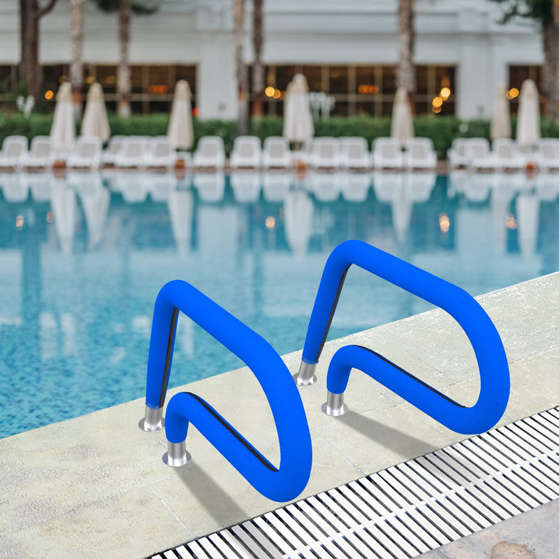 Pool Railing Covers-4 Feet Zippered Swimming Pool Handrail Covers-Neoprene Hand Grip Rail Slip Cover for Inground Swimming Pool Ladder Handles 4 Feet - NewNest Australia