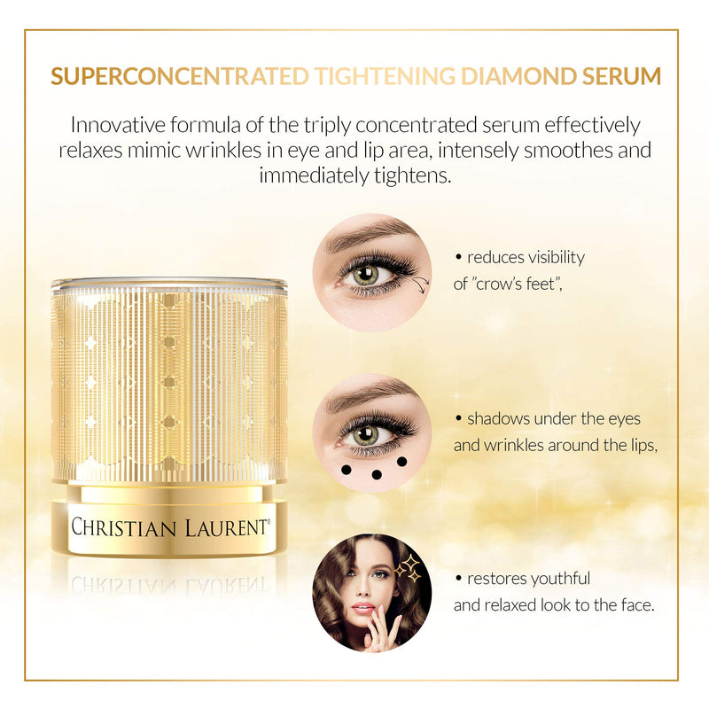 Christian Laurent Super Concentrated Diamond Tightening Serum | 30 ML | Eye, Forehead and Lip Area | Anti-aging Anti-wrinkle Cream | Dermofusion Technology 4d - NewNest Australia