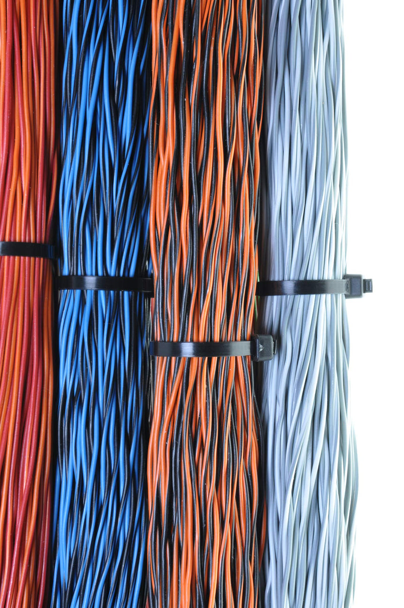 GTSE 14 Inch Black Zip Ties, 100 Pack, 50lb Strength, UV Resistant Long Nylon Cable Ties, Self-Locking 14" Tie Wraps - NewNest Australia