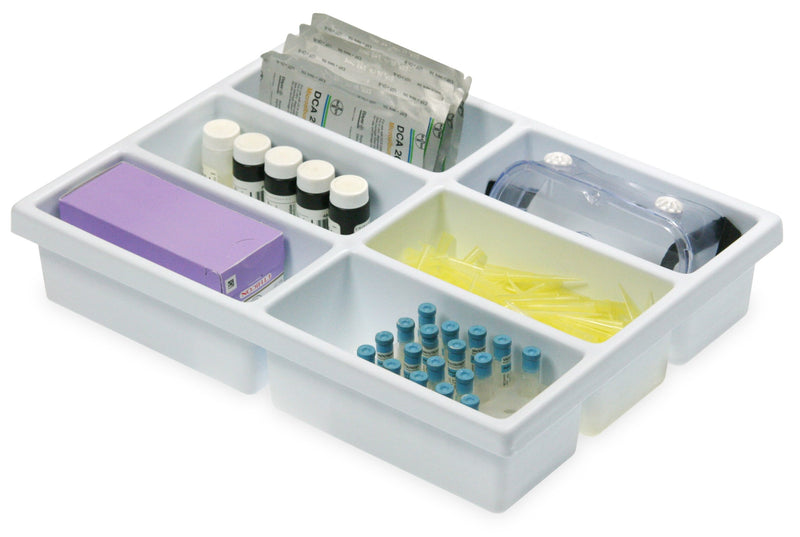 NewNest Australia - TrippNT 50974 High Impact Styrene 6 Compartment Drawer Organizer, 11-5/8" Width x 2-3/8" Height x 15-5/8" Depth 6 Compartments 