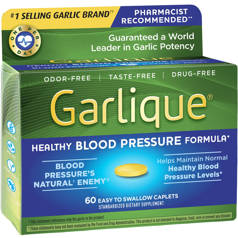 Garlique Healthy Blood Pressure Formula 60 ct (Pack of 1) - NewNest Australia
