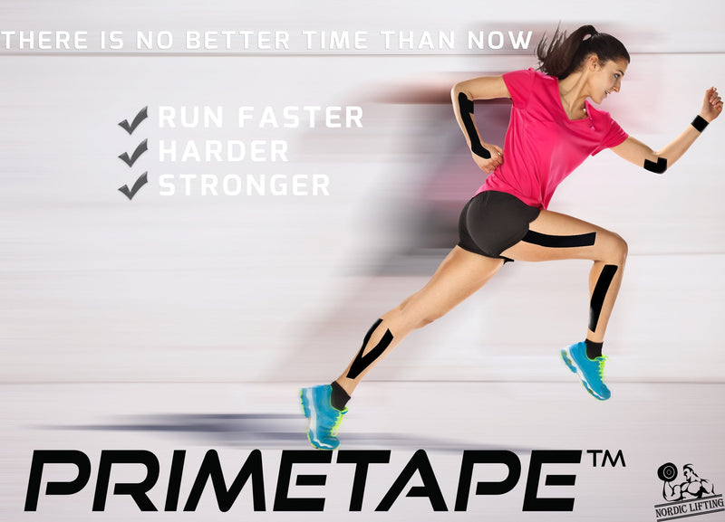 Nordic Lifting Kinesiology Tape - Pro Sport & Athletic Taping For Knee, Tibial Ridge, Shoulder And Muscle - 2" X 16.4" Unpolished Roll, Black, 1 (Beige) Beige - NewNest Australia