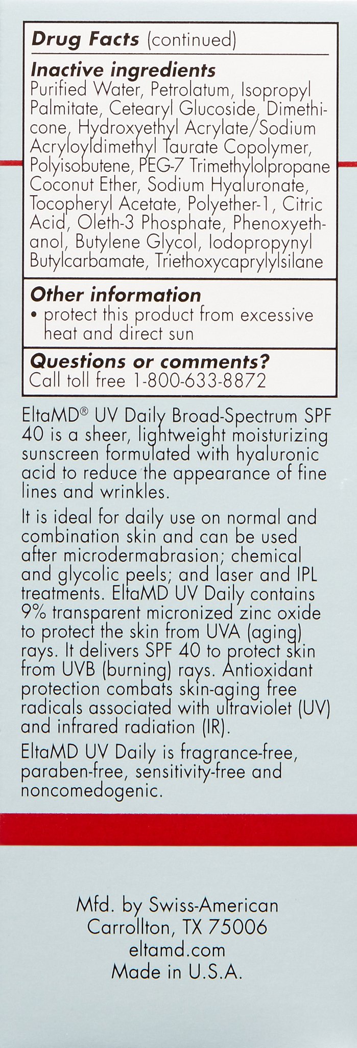 Eltamd UV Daily SPF 40, 48-Gram 1.7 Ounce - NewNest Australia