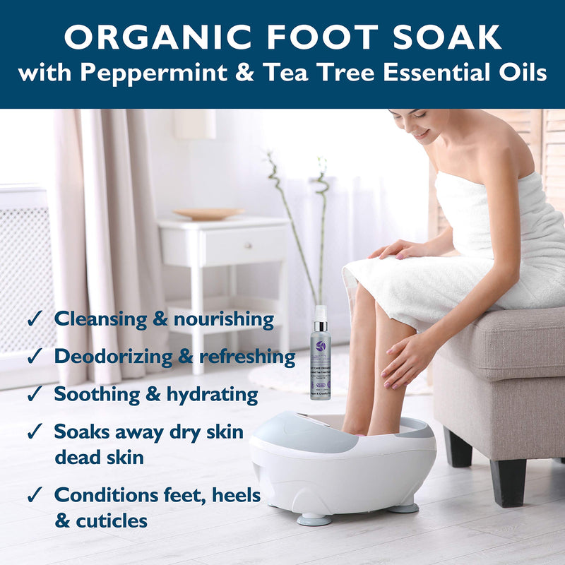 Organic foot soak hard skin foot soak dry feet cracked heels peppermint foot soak organic aloe vera peppermint tea tree oils foaming foot soak remove dry skin feet cracked heels - NewNest Australia