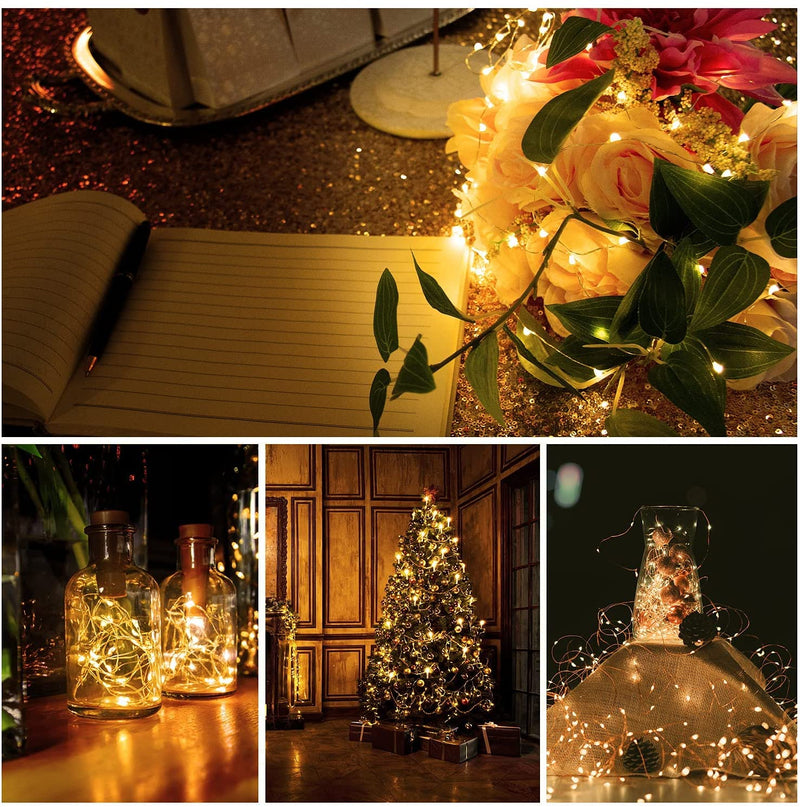 12 Pack Fairy Lights Battery Operated, 3 Speed Modes, Extra 12 Batteries for Replacement, 7Ft 20 LED Mini String Lights, Waterproof Silver Wire, Twinkle Firefly Lights for Bottle(No Remote) 12 Pack - NewNest Australia