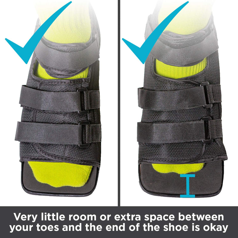 BraceAbility Post-op Shoe for Broken Foot or Toe | Medical/Surgical Walking Boot Cast, Stress Fracture Brace & Orthopedic Sandal with Hard Sole (Small - Female) Small (Pack of 1) - NewNest Australia