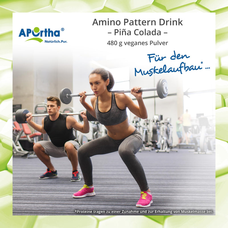Aportha Multi Essential Amino Pattern I 480 G Pina Colada Drink With 8 Essential Amino Acids According To Prof. Dr. Luc√† Moretti For Optimized Protein Supply I Amino Acids Complex High Dose Eaa - NewNest Australia