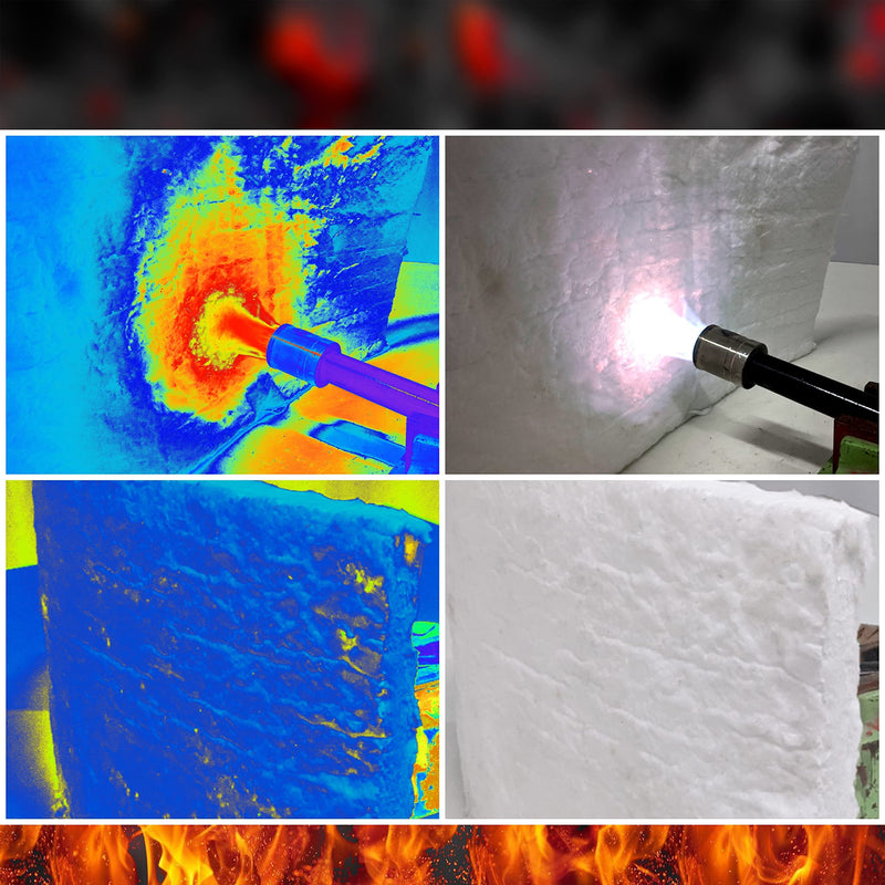 Simond Store Ceramic Fiber Insulation Blanket, 4# Density 2300F, 1" x 12"x 24” Fireproof Insulation for Fireplace, Forge, Furnace, Kiln, Wood Stove, Pizza Oven - NewNest Australia