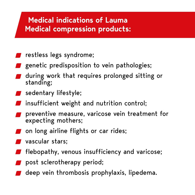 Lauma Medical, 23-32Mmhg Compression Stockings With Silicone Edge For Men And Women, Class 2 Closed Toe Area, Thigh-High Socks Varicose Veins, Often Swelling In The Legs, Pain In Calves And Feet. - NewNest Australia