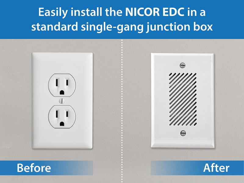 NICOR EDC1120WH1 EDC Electronic Door Chime Kit, White - NewNest Australia