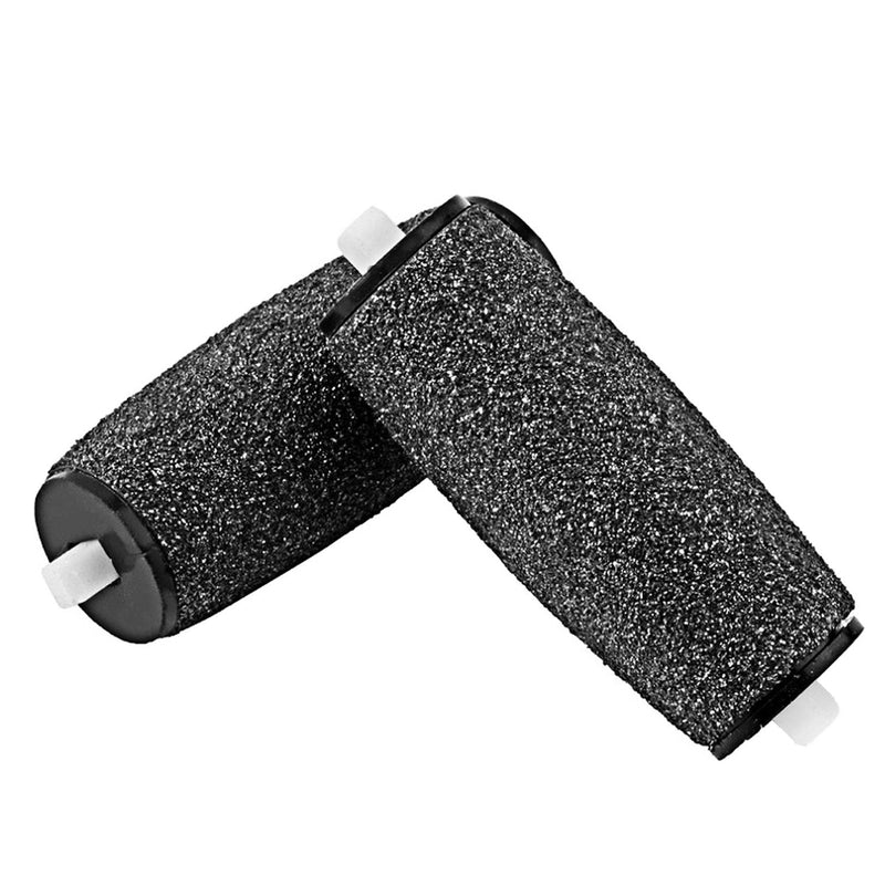 [Pack of 4] Canwn Extra Coarse Mineral Replacement Rollers for Scholl Velvet Smooth Callus Remover Refill Rollers with Diamond Particles Black - NewNest Australia
