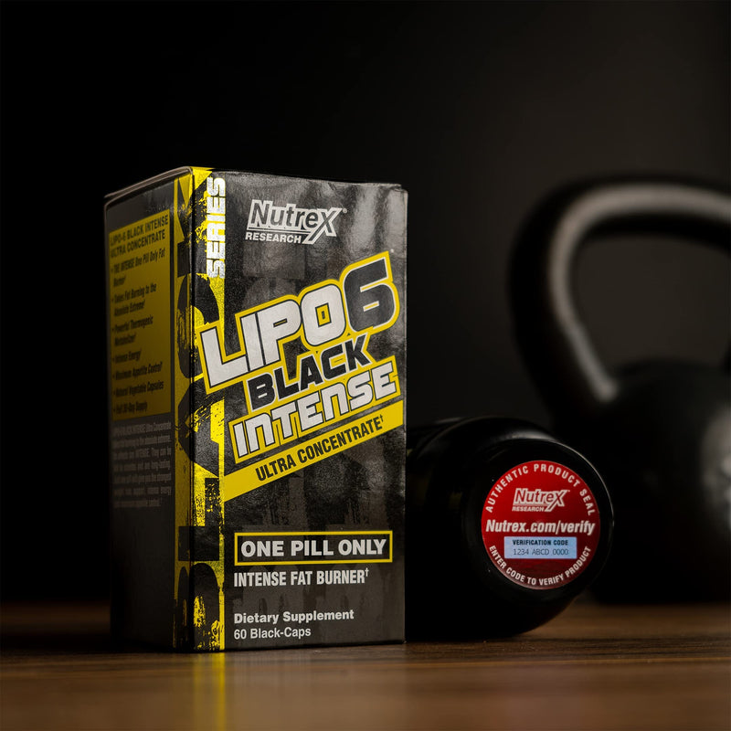 Nutrex Research Lipo-6 Black Intense Ultra Concentrate | Intense Thermogenic Fat Burner - Weight Loss Supplement | 60 Diet Pills - NewNest Australia