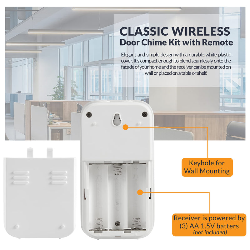Newhouse Hardware WCMB Doorbell Kit, White Non Plug-in - NewNest Australia
