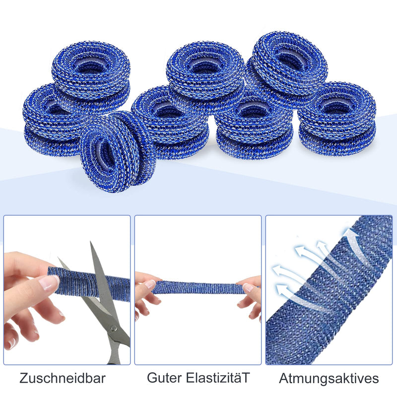 Pack Of 30 Finger Bandages, Blue Finger Cots Bandage Finger Plasters Finger Bob, Stretchy Finger Plasters Breathable Finger Cots For Work Kitchen Finger Protection For Injuries - NewNest Australia