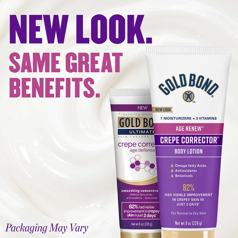 Gold Bond Ultimate Crepe Corrector 8 oz., Age Defense Smoothing Concentrate Skin Therapy Lotion 8 Ounce (Pack of 1) - NewNest Australia