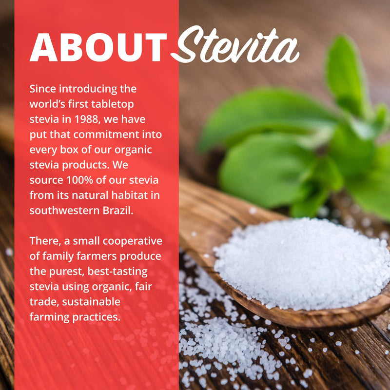 Stevita Organic Stevia - 16 oz - Stevia & Erythritol All-Natural Sweetener, No Calories - USDA Organic, Non-GMO, Vegan, Keto, Paleo, Gluten Free - 454 Servings 1 Pound (Pack of 1) - NewNest Australia