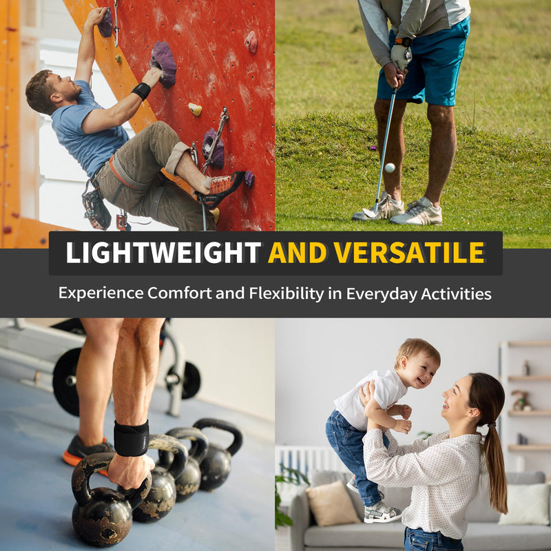 CAMBIVO Wrist Bandages Strength Training, Pack of 2 Adjustable Wrist Support Wrist Wrap for Fitness, Gym, Tendonitis, Sports Protection - NewNest Australia