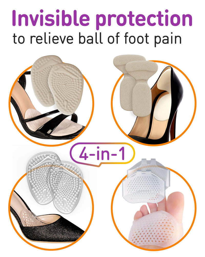 Dooxas Bunion Cushion For High Heels Shoes Metatarsal Pads For Women - Soft Gel Shoe Insoles Relieve Foot Pain - An Innovative Insoles Shape Design Adhesive Comfort, All In One - NewNest Australia