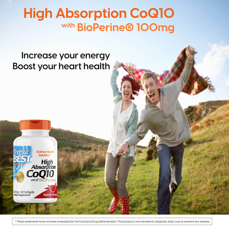 CoQ10, Gluten Free, Naturally Fermented, Energy Production, 100 mg, Pack of 120 Count 120 Count (Pack of 1) - NewNest Australia